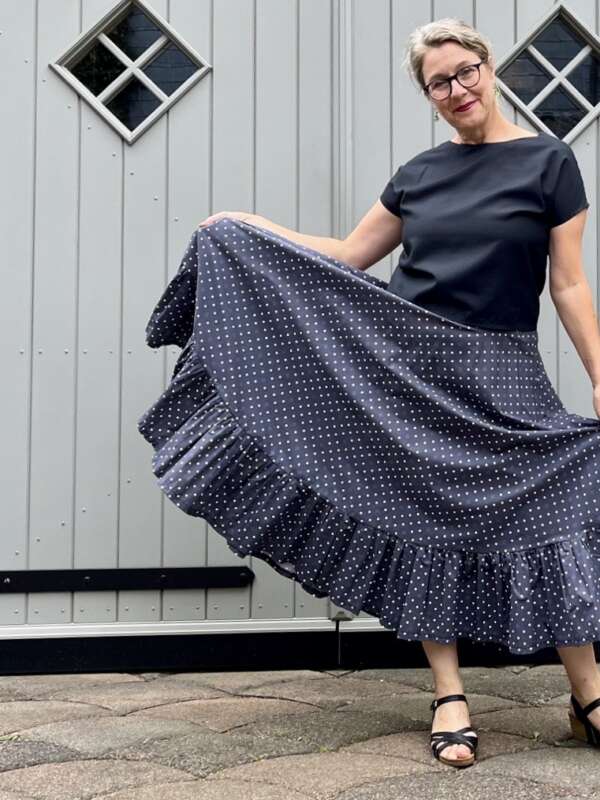 Volantrock-dklblau-dots-7