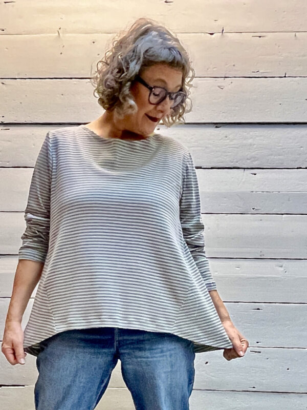 Shirt-Vivi, Ringel lila-grün-1